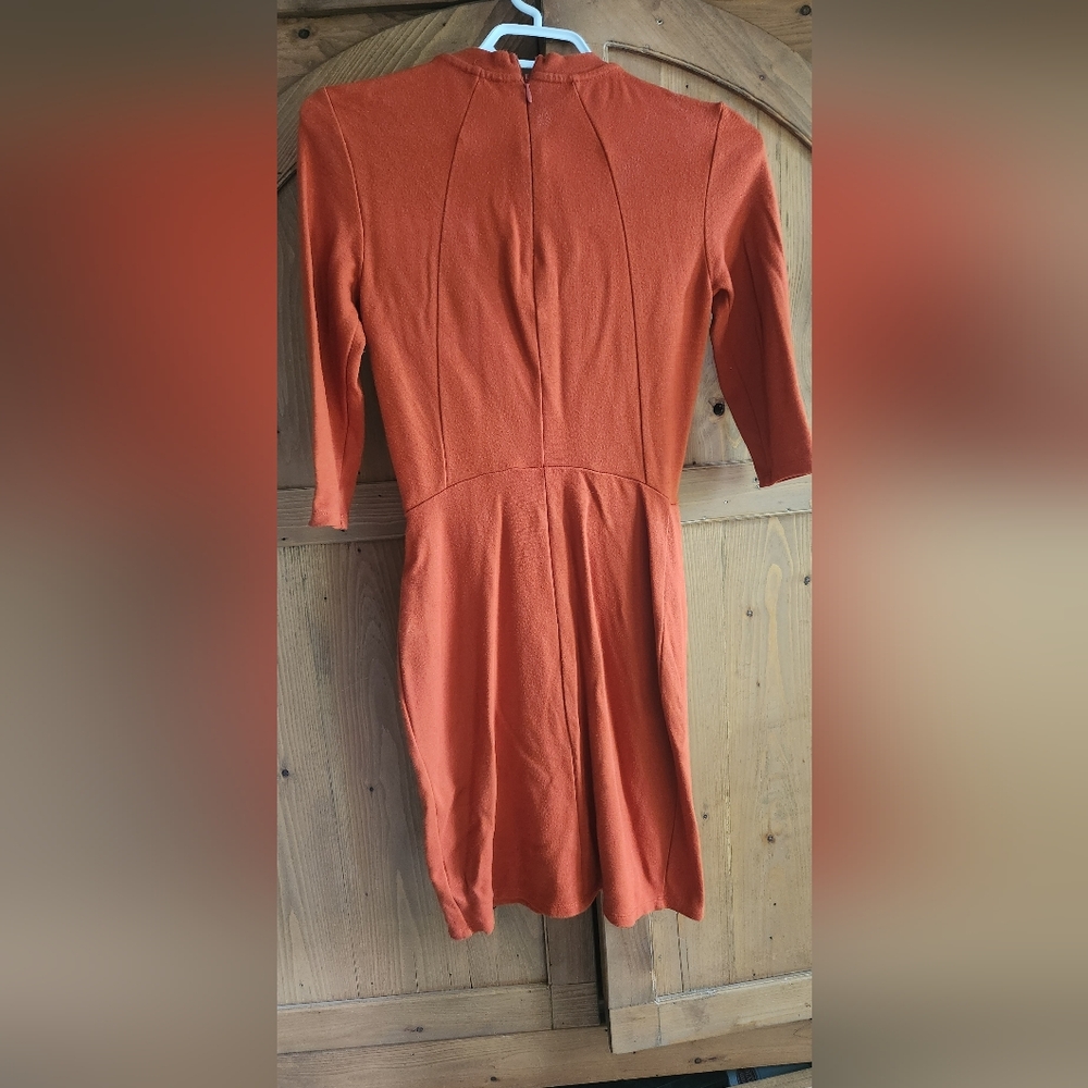 Elegant Orange Women's Dress Top Shop - Picture 6 of 7
